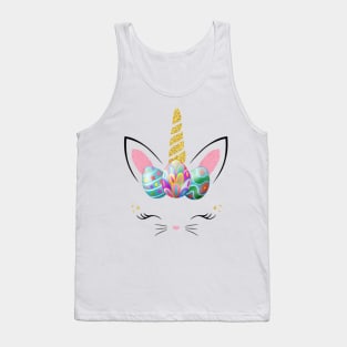 Unicorn Easter T Shirt Girl Easter Bunny bunnicorn Tank Top